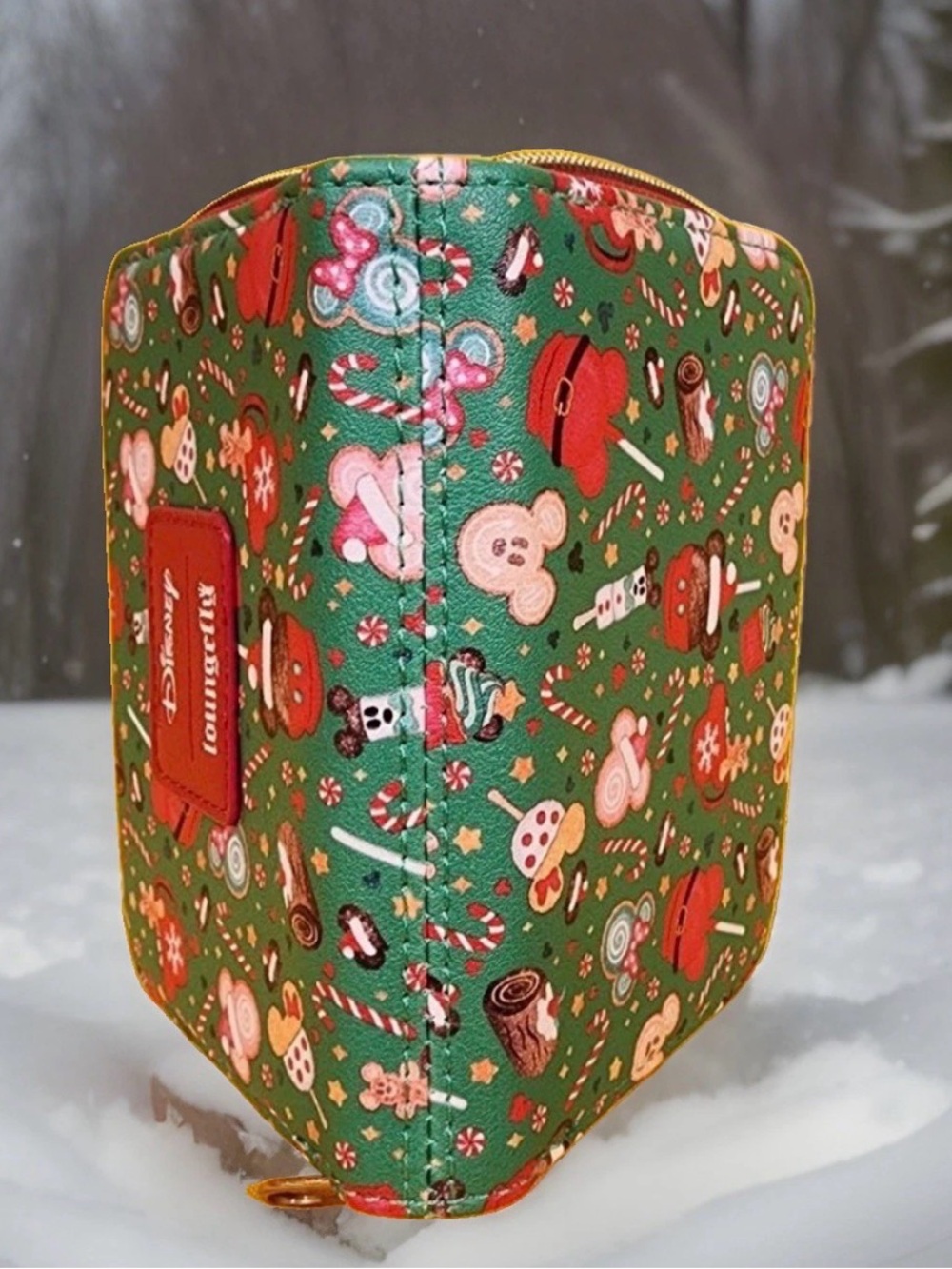 NEW Disney Loungefly Holiday Christmas Mickey SWEET TREATS Zip Around Wallet - Picture 5 of 5